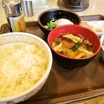 すき家 - まぜのっけごはん朝食