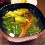 藤吉 - ごはんセット(400円・外税)のすっぽんのスープ