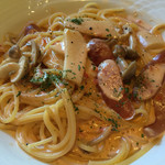 リトファン・イタリアーノ - ソーセージとキノコのトマトクリームソース