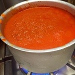 Cucina KAMEYAMA - 手作りトマトソース。たっぷり２時間はかかってます。