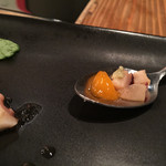 和フレンチバル村塾 - アミューズの蛸の二色マリネ