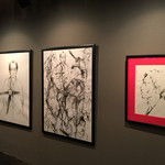 和フレンチバル村塾 - 店内には幕末志士の絵画が並ぶ。