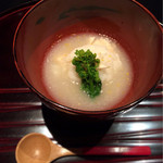 島宿　真里 - 夕食 胡麻豆腐の蕪蒸し