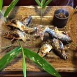 比良山荘 - 焼肴：若鮎塩焼