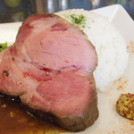 北新地 みやたけ - 【新地でランチ】 ハンガリーの国宝　マンガリッツァ豚のローストポーク \1050