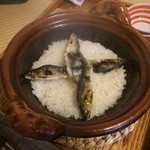 比良山荘 - ご飯：鮎めし