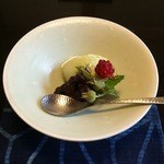 比良山荘 - 山椒のアイス・小豆餡・山苺