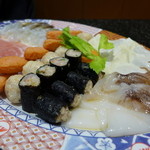 MK Restaurant - 烏賊団子を乗り捲きにしたものが印象的でした。