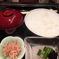 神戸吉兆 リーガロイヤルホテル店 - 魚菜御膳：ご飯　味噌汁　香物