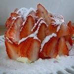 キッチン＆コーヒーCACTUS - オレンジシフォンのイチゴのデコレーション