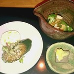 前菜　稚鮎のパテはお酒に合いますね♪