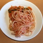 焼肉バイキング ウエスタン - ナポリタン、タラコパスタです。