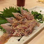 蕎彩 和み月 - 2015'6/29 刺身（鯵）６８０円