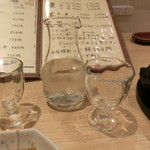 蕎彩 和み月 - 冷酒一合（獺祭９５０円）