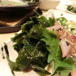 蕎彩 和み月 - 刺身の端（ワカメが美味しい）