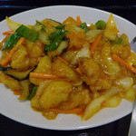 中華料理 厚工坊 - 白身魚のピリ辛炒め