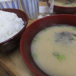 嬉し乃食堂 - 白飯・鯉こく　川魚定食　1,620円