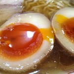 長町ラーメン - 煮卵アップ