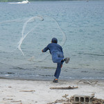 ふなうき荘 - 湊で投網