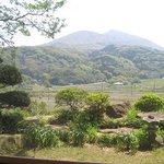 鴨亭 - 個室から見える筑波山…素敵！