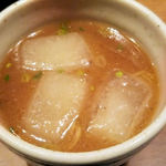 じゃじゃ。 - レモンつけ麺スープ＆出汁氷