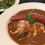 ビストロカフェ　ハギノ屋 - のび〜るチーズのオムカレー♡
ホントにのびた♪