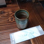 遊里庵 - お茶とおしぼり（H26.6.11撮影）