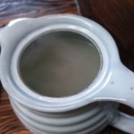 遊里庵 - 蕎麦湯（H26.6.11撮影）