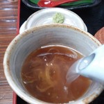 遊里庵 - 蕎麦湯（H26.6.11撮影）