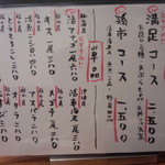 天ぷら 孫市 - メニュー表(2015.06.25)