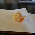 日本料理天ぷらあい田 - 海老の頭