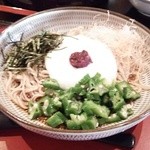 十割そば 素屋  - 2015年 梅おくらとろろ