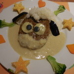 Shaun the Sheep Cafe - ハンバーグのショーン＆ホワイトカレー 980円