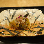 虎白 - 「冷物」鰆のたたきの餡掛け　2015年4月