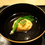 虎白 - 「椀物」車海老の真蒸　2015年4月