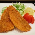 藤吉 - 本日のおまかせ竹(3000円・外税)をプラス700円であじフライに変更