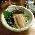 高岡大衆酒場 - カニ酢。600円