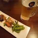 ビールとお通し