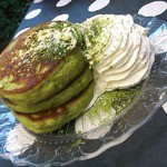 カフェ 坂の下 - 抹茶パンケーキ