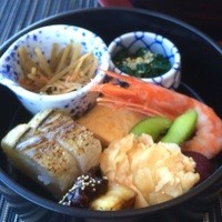 なかのしま - ランチ なかのしま御膳　海老の有頭焼き、しんじょう他