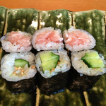 鮨長 - 鉄火巻、河童巻き