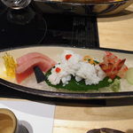 瓢斗 - 鱧のおとし、車海老、よこわ