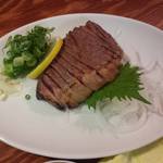 はやぽん - A5山形牛ミスジ　炙りポン酢①