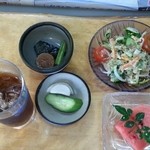 とんかつ 高座 - 並ロース定食を注文してセットで出て来たもの