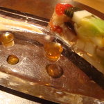 六雁 - 季節野菜の煮こごり 