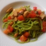 ヴィア トスカネッラ - メカジキとフレッシュトマトのグアゼットソース　タリオリーニ（2015.6-2）