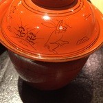 ぎんざ 一二岐 - 鳥獣戯画のお椀