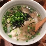 あげ升 - 鶏そぼろととろろのお茶漬け