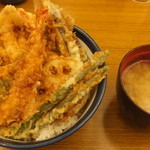 天丼てんや - 真鯛といかかき揚げ天丼