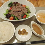 中国料理 桜華樓 - 牛肉のしゃぶしゃぶサラダランチ515円